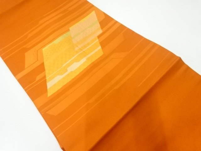 JAPANESE NAGOYA OBI / WOVEN ABSTRACT SHIKISHI PATTERN